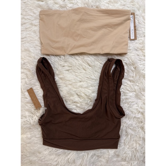 SKIMS Other - SKIMS | XS Bralette Bundle | Mesh Skims Bralette & Fits Everybody Bandeau